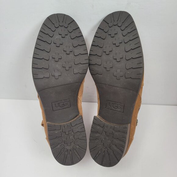 UGG Aureo Women's  Brown Zip Ankle  Boots  S/N 1094889 US Size 9.5 - Picture 7 of 8